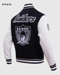 Las Vegas Raiders Retro Classic Rib Varsity Jacket