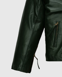 Chris Pine Black Leather Biker Jacket