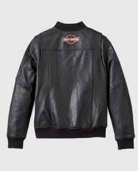Women's Harley Davidson Piper Bomber Leather Jacket