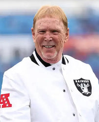 Mark Davis Las Vegas Raiders White Jacket