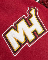 OVO Miami Heat Varsity Wool Burgundy Jacket