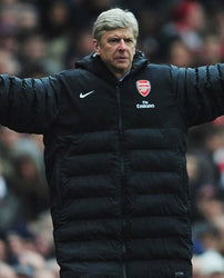 Arsene Wenger Long Black Puffer Coat
