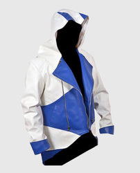 Assassins Creed 3 White And Blue Jacket