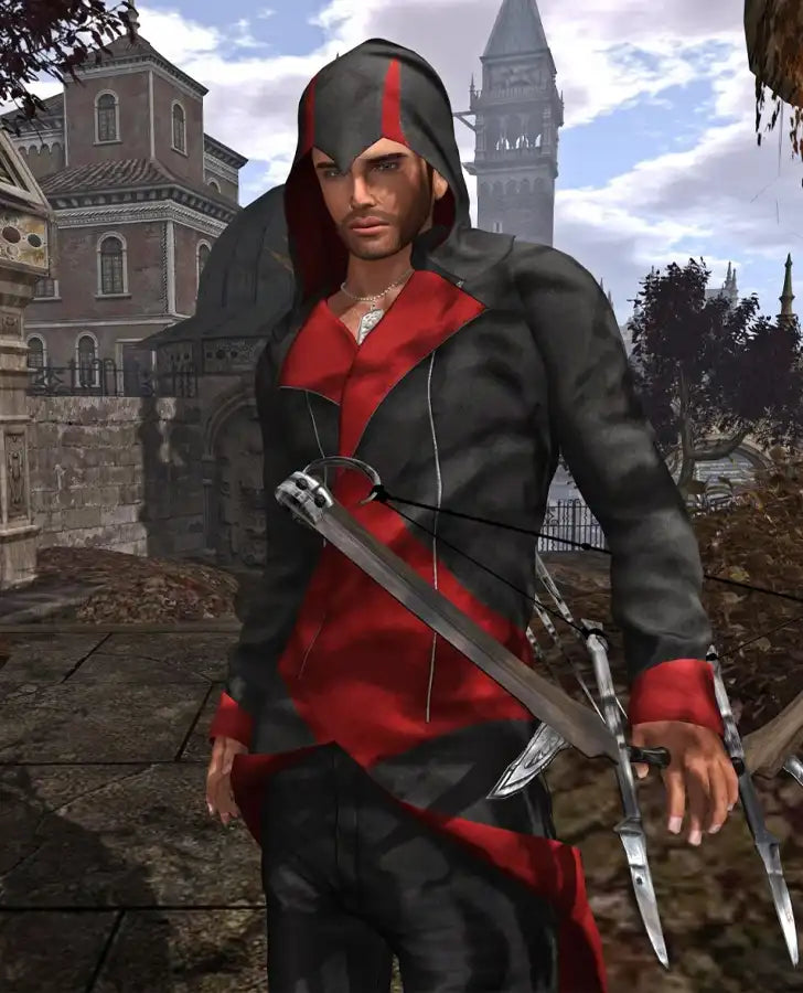 Assassins Creed 3 Black And Red Jacket