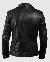 Legacy Black Leather Biker Jacket