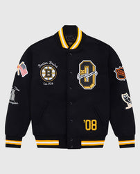Boston Bruins OVO Black Varsity Jacket