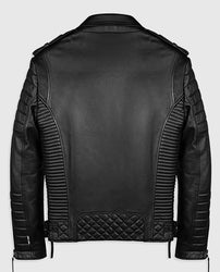 Charles Burnt Biker Leather Jacket