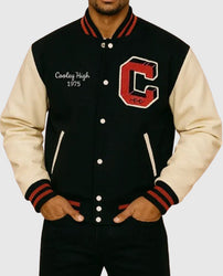 Cooley High Black And Off White Letterman Jacket