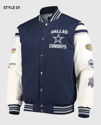 Dallas Cowboys Super Bowl 5x Champions Varsity Jacket