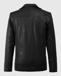Dauntless Black Biker Leather Jacket