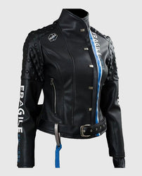 Death Stranding Fragile Express Black Leather Jacket