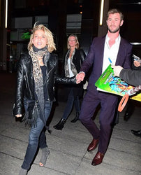 Elsa Pataky Black Leather Jacket