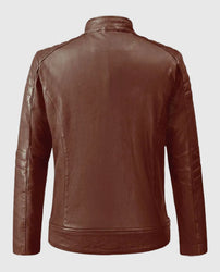 Firefly Moto Tan Biker Leather Jacket