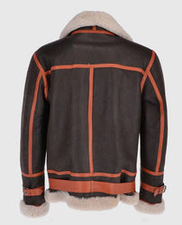 Men’s Flying Aviator Shearling Bomber Jacket