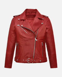 Freaky Millie Red Leather Jacket