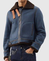 Power Book II Ghost Michael Rainey Jr Blue Aviator Jacket
