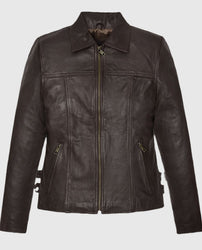 Hailey Baldwin Bieber's Brown Leather Jackets