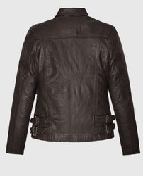 Hailey Baldwin Bieber's Brown Leather Jackets