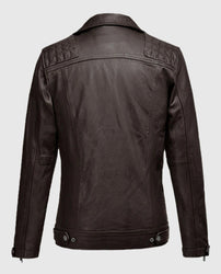Ironwood Brown Biker Leather Jacket