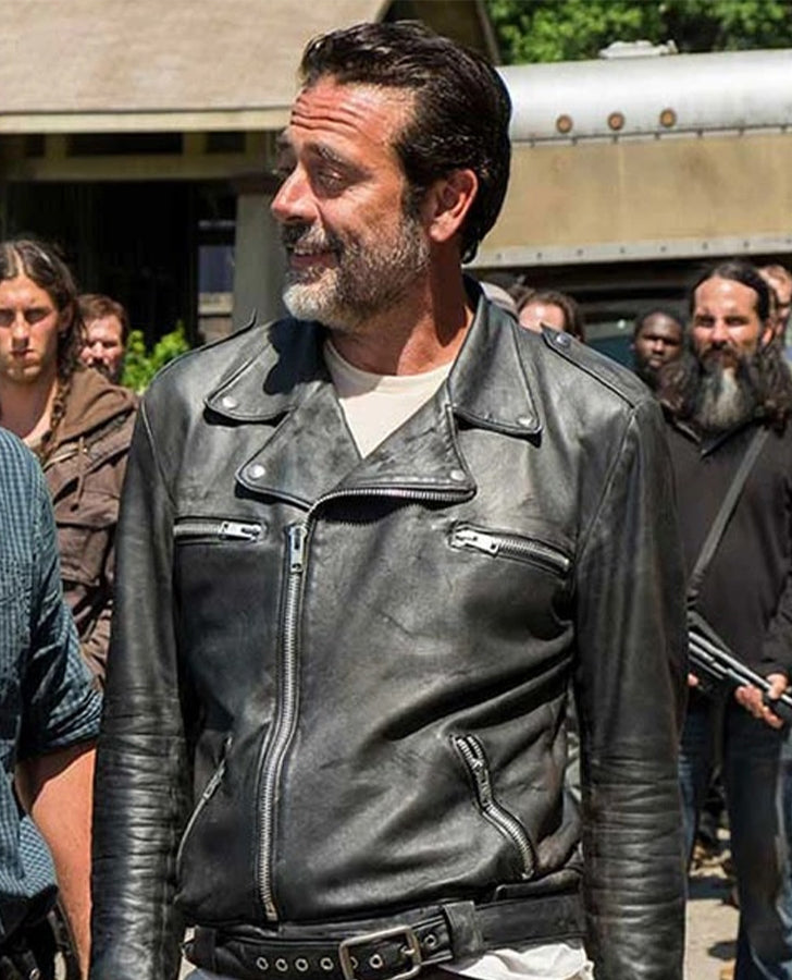 Jeffrey Dean Morgan The Walking Dead Black Jacket