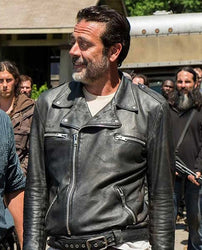 Jeffrey Dean Morgan The Walking Dead Black Jacket