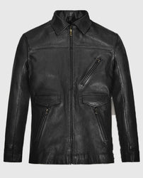 Johnny Depp Black Leather Jacket