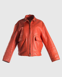 Juice WRLD Orange Leather Jacket