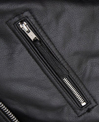 Men's Black Leather Brando Jacket for Bikers