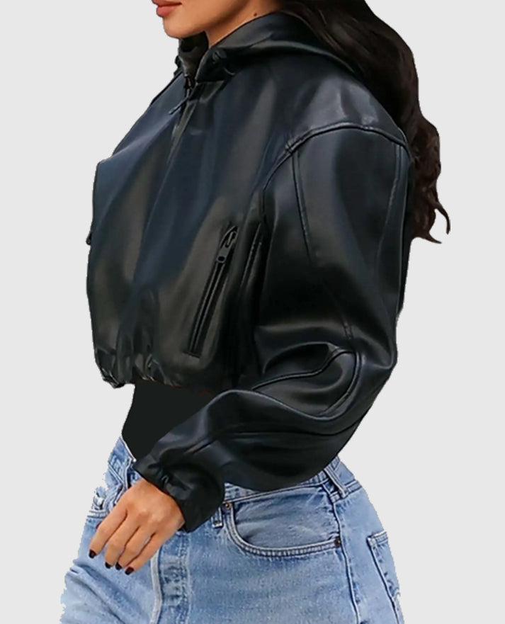 Kylie Jenner Black Leather Jacket
