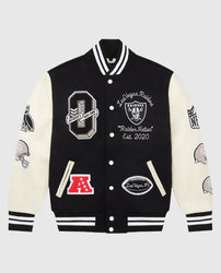 Las Vegas Raiders OVO Black Varsity Jacket