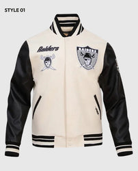 Las Vegas Raiders Retro Classic Rib Varsity Jacket