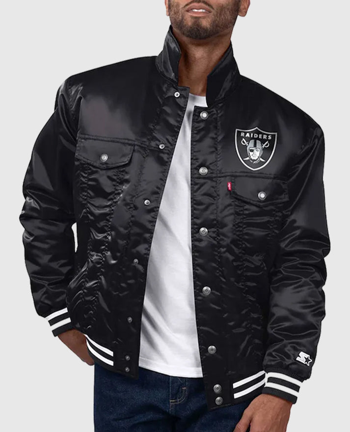Levi’s Starter Black Las Vegas Raiders Trucker Jacket
