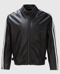 Lethal Weapon Mel Gibson Cafe Racer leather jacket