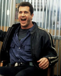 Lethal Weapon Mel Gibson Cafe Racer leather jacket