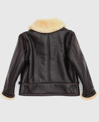 Navy M-445A Flight Shearling Leather Jacket