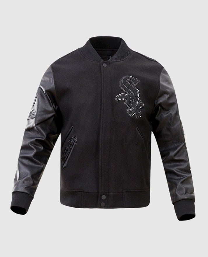 MLB Chicago White Sox Black Men's Varsity Jacket