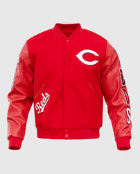 MLB Cincinnati Reds Men's Red Varsity Jacket