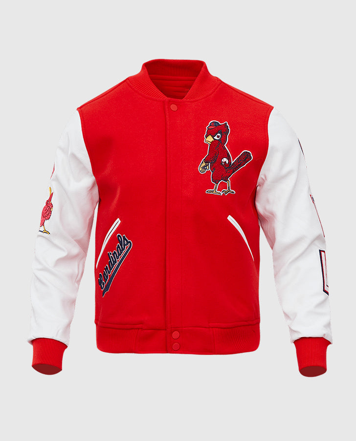 MLB ST. Louis Cardinals Men's Red Varsity Jacket