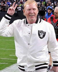 Mark Davis Las Vegas Raiders White Jacket