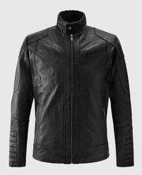Men's Black Cafe Racer Jacket
