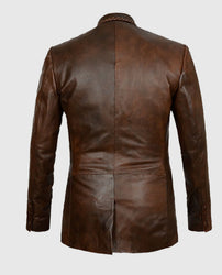 Men’s Brown Spanish Medieval Leather Blazer