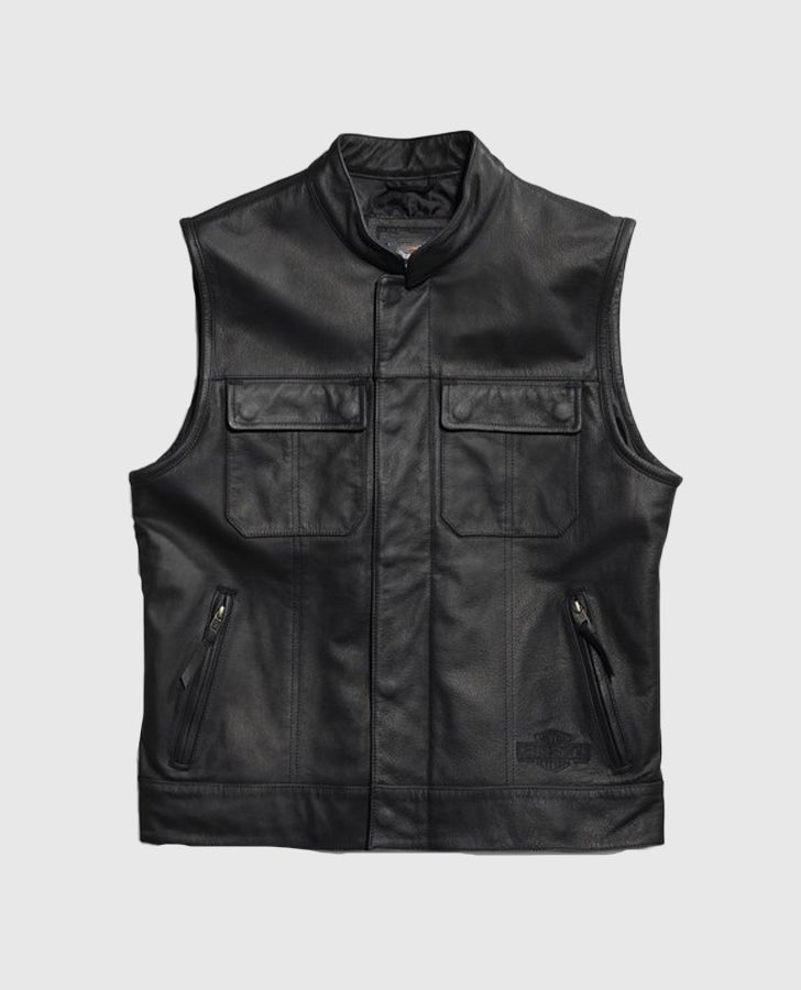 Men's Harley Davidson Foster Leather Vest