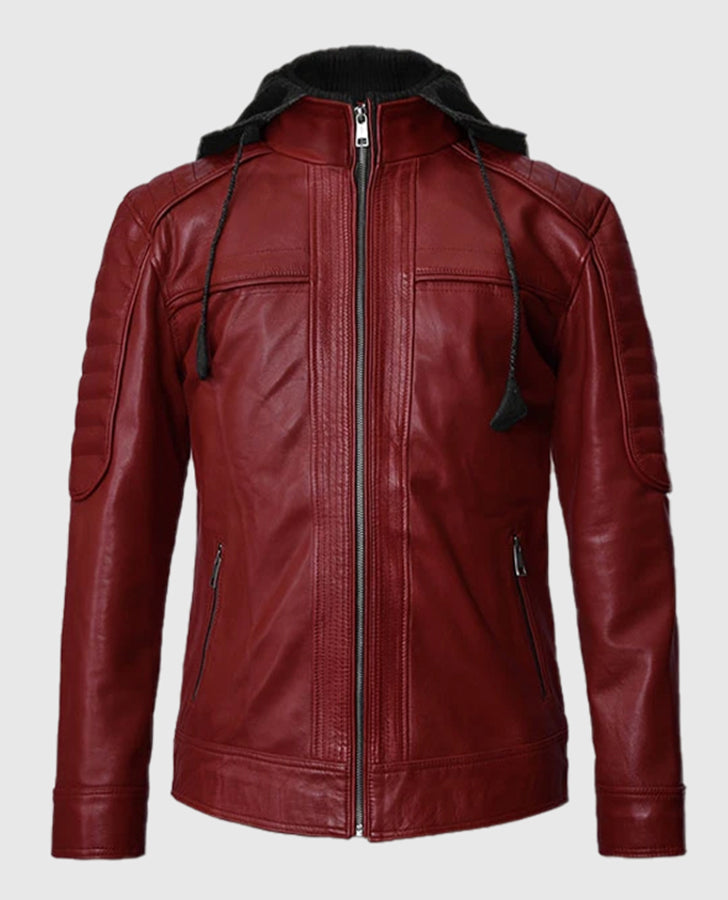 Men's Rodeo Hooded Leather Jacket