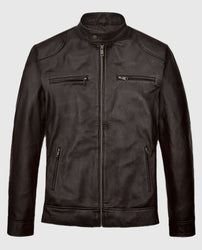 Michael Jordan Brown Leather Jacket