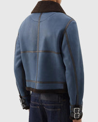 Power Book II Ghost Michael Rainey Jr Blue Aviator Jacket