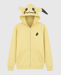 Mimikyu Themed French Terry Zip-Up Hoodie