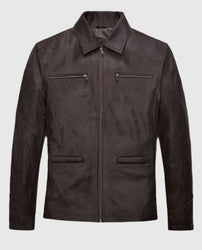 Sam Worthington Kidnapping Mr Heineken Leather Jacket