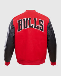 NBA Chicago Bulls Men's Red Varsity Jacket