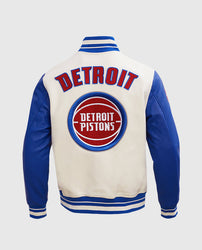 NBA Detroit Pistons Men's Blue Varsity Jacket