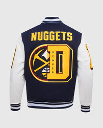 NBA Denver Nuggets Men's Rib Wool Varsity Jacket